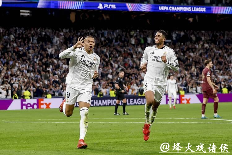 欧冠-姆巴佩双响卡瓦哈尔红牌 皇马2-1逆转马赛